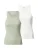 ONLY Top ‘Lindsay’  pastelgroen / wit