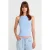 Slim Fit Halter Gebreide Blouse met Strikdetail