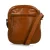 Manfield leren crossbody tas cognac