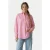 French Connection Stripe Poplin Long Sleeve Popover Camellia/wht Tickstp
