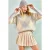 Geometrische Geribbelde Crew Neck Trui