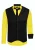 Set van 3 overhemden met vest en stropdas