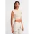 Dames Mouwloze Geribbelde Crop T-shirt