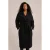 WE Fashion Curve manteljas zwart