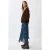 Hoge Taille Asymmetrische Midi Rok met Rits
