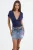 V-hals Blouse met Strikdetails