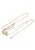 Gaya Ketting  rose-goud / wit