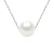Zoetwater parelsnoer 8-9mm White Round Chain Convict 925