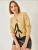 Bianco Lucci Gebreid vest  cognac