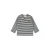 Dirkje rechtvallende gestreepte longsleeve – donkerblauw/wit