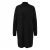 Dames tricot jurk met hoge kraag en ribdetails COMMA