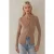 Ronde Hals Knopen Vorder Ribbel Brei Lange Mouwen Cardigan Top