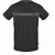 Aquascutum Heren-T-shirt met streep en logo op de borst (Zwart)