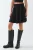 Hoge Taille Faux Suède Minirok met Ritsluiting