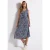 Street One Dames Mouwloze maxi-jurk in Blauw