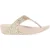 FitFlop Lulu Glitter Toe Thongs Dames Platino Sandalen