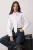 TRENDYOLMİLLA Dames Wit Effen Lang Regular fit Overhemden