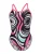 ARENA Badpak ‘Illusion’  royal blue/koningsblauw / pink / zwart / wit