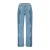 HARPER & YVE wide leg jeans light blue denim