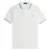 Fred Perry Poloshirt Met Dubbele Bies In Sneeuwwitje