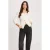 Morgan gebreid vest ecru