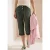 Cecil Dames Mid Waist Slim Legs broek met omslag in Groen