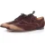 Gucci Suede wingtip derby met lichte neuzen.