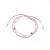 Luxenter armband, metaallegering en roze toermalijn 18K vergulde afwerking
