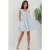 Mini U Kraag A-Form Kleid