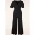 Lottie Crossover jumpsuit in zwart