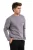 JUSTEVER Heren Sweatshirt met Ronde Hals, Geborduurd en Verhoogd Polar Fleece Aan de Binnenkant, Grijs – Volar