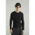 Slim Fit Geribbelde Ronde Hals T-Shirt