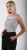 Nukus Top Juba Stripe | Off-white/Black