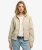 Gewassen Twill Jas met Capuchon Beige
