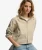 Gewassen Twill Jas met Capuchon Beige