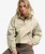 Gewassen Twill Jas met Capuchon Beige