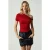 Asymmetrische slim-fitblouse met één schouder