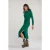 River Woods Green Long Belted Dress