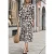 Street One Studio Dames Midi-jurk met volants en bloemenpatroon in Zwart