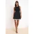 TRENDYOLMİLLA Dames Zwart Effen Kort / Mini Mouwloos Skater Jurken