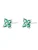 Hey Happiness Oorbellen ‘Green Daisy’  zilver