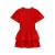 WE Fashion blousejurk met stippen rood