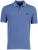 Blauw poloshirt Fred Perry omlijnde mouwen 2-knoops katoen pique