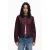 Desigual imitatieleren jas donkerrood