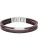 FOSSIL Armband  donkerbruin / zilver
