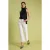 TRENDYOLMİLLA Dames Wit Effen Flared Hoge taille Jeans
