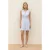 Mouwloze mini-jurk met ruches in de kleur Soft Sky