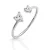Orphelia ‘Dazzle’ Dames 925 Sterling Zilveren Ring – Zilver ZR-7533