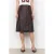 Soyaconcept imitatieleren cargo midi rok – donkerbruin