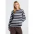 America Today gestreepte longsleeve – lichtblauw/bruin